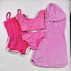 GAP Vibrant Pink Checkered Swimwear